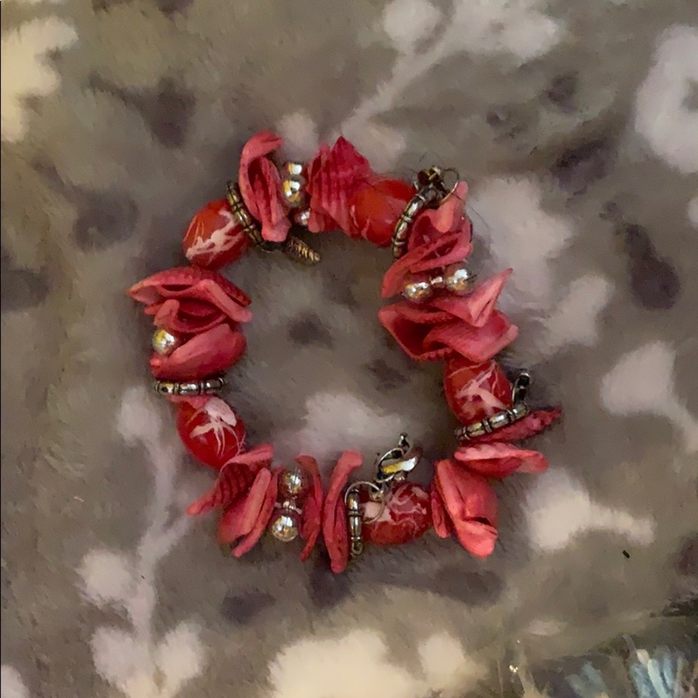 pink sea shell fashion bracelet